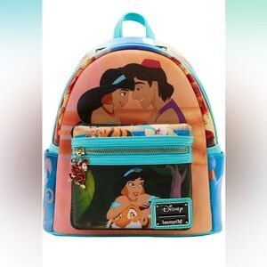 Disney Jasmine Scenes Loungefly Mini Backpack NWT
